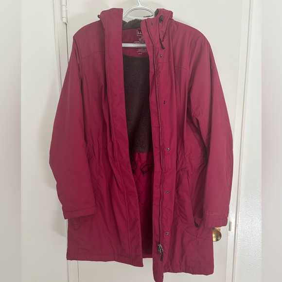 LL Bean winter warmer coat size S pink - Picture 2 of 10